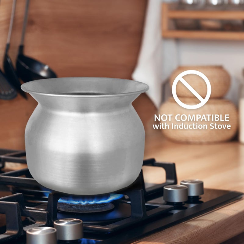 PANWA Sticky Rice Aluminum Cook Pot from Thailand - Genuine Replacement Pot for Traditional Steamer Crock, Family Size 8.67 Inch Standard Diameter (22 cm) - Image 4